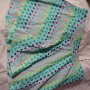 Multi color rainbow polka dot kids skort